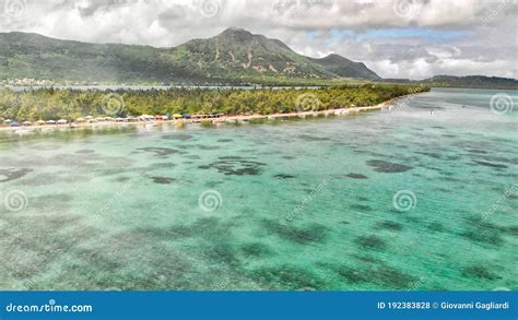 Beautiful Aerial View of Mauritius Island Stock Photo - Image of sport ...