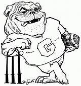 Georgia Bulldogs Football Coloring Pages sketch template