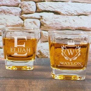 Personalized Bourbon Glasses Rocks Glasses Engraved Whiskey Glass ...