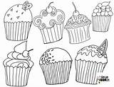 Free Cupcake Coloring Pages — Stevie Doodles sketch template