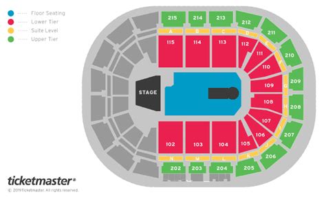 Camila Cabello: the Romance Tour Seating Plan - Manchester Arena