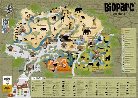 Bioparc Valencia Map (2023 - 2018) | ThemeParkBrochures.net