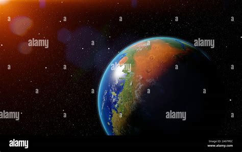 Sun is shining on terraformed Mars, plants and oceans on the red planet ...