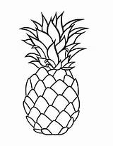 Pineapple Coloring Pages Free Printable PDF sketch template