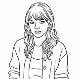 Taylor Swift Is Lovely coloring page  Download Print Or Color Online sketch template
