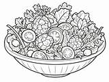 Free Printable Vegetable Salad Coloring Sheets  Sheet sketch template