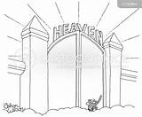 Coloring Heaven Gates Pages Gate Drawing Printable Print Heavens Kids  sketch template
