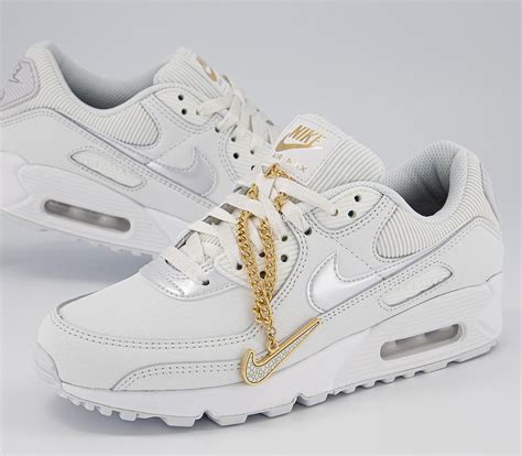 Nike Air Max 90 Trainers Summit White Summit White Dark Beetroot Gift ...