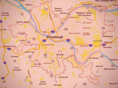 Pittsburgh City Limits Map - Hiking In Map