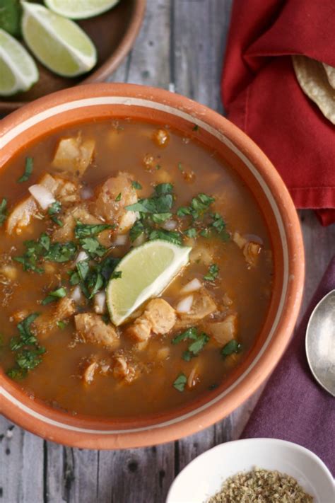 Menudo (Red Chile Tripe Soup) | #SoupSwappers | All Roads Lead to the ...