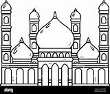 Mosque Coloring Pages sketch template