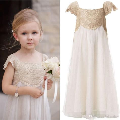 2016 Cheap Toddler Flower Girl Dresses For Bohemia Weddings Long Floor Lengt… (With images ...