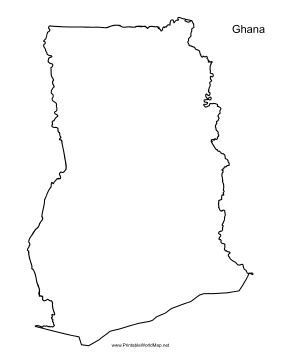 Ghana Map Outline Png - My Maps