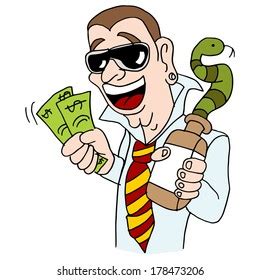 Image Snake Oil Salesman Con Artist Stock Vector (Royalty Free) 178473206 | Shutterstock