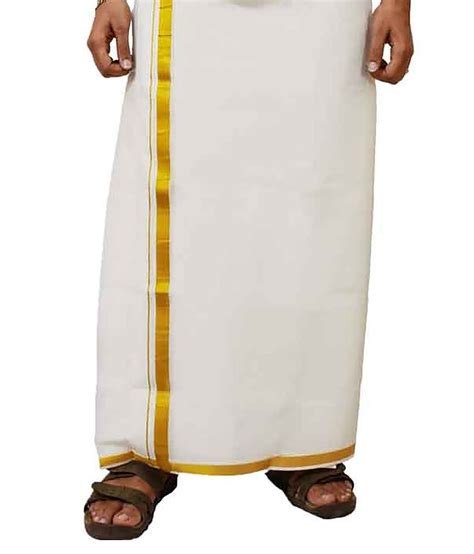 Vivo White Cotton Dhoti - Buy Vivo White Cotton Dhoti Online at Low Price in India - Snapdeal