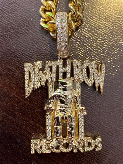 Death Row Records x King Ice .925 Sterling Silver Iced Necklace