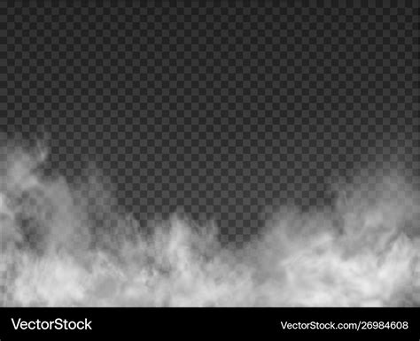 Fog and smoke isolated on transparent background Vector Image