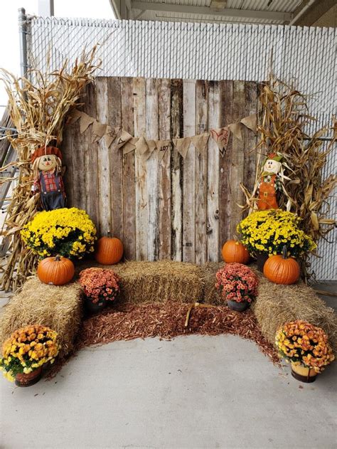 Fall Harvest Party Photo Booth Set Up