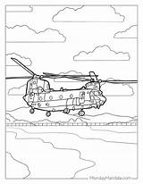 Chinook Helikopter Colouring Putih Hitam Kleurplaten Clker Vektor  sketch template