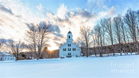 Traditional New England White Church Etna New Hampshire Photograph by ...