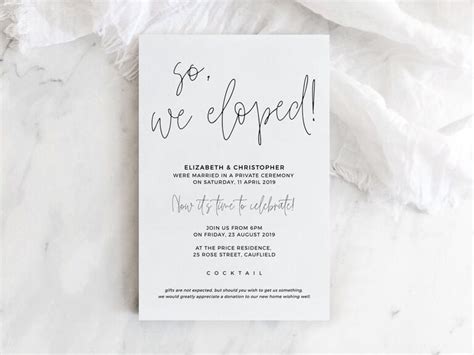 Elopement Announcements: 20+ Card and Wording Ideas