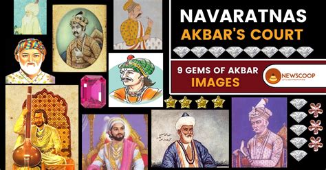 9 Navratnas of Akbar: Nine Gems with Names & Images