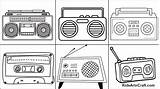 Radio Coloring Pages For Kids Free Printable  Art & Craft sketch template