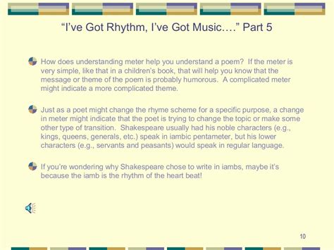 Rhyme scheme, rhythm, and meter final