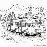 Camper & Rv Coloring Pages  Free Printable sketch template