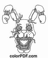 Fnaf Nightmare Bonnie – Coloring Pages And Books In PDF sketch template
