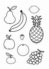 Coloring Page All Fruit Together  coloring Picture sketch template