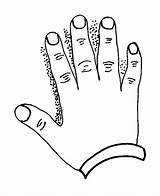 Online coloring Pages Coloring Page The hand And Fingers Contour Of  sketch template