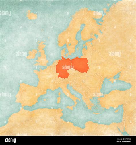 Map poland germany border hi-res stock photography and images - Alamy