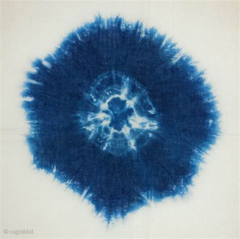 Indigo Kumo Shibori panel, Japan, Taisho (c.1920), 117x67cm. The common English translation of ...