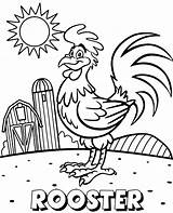 Rooster Coloring Pages To Print sketch template