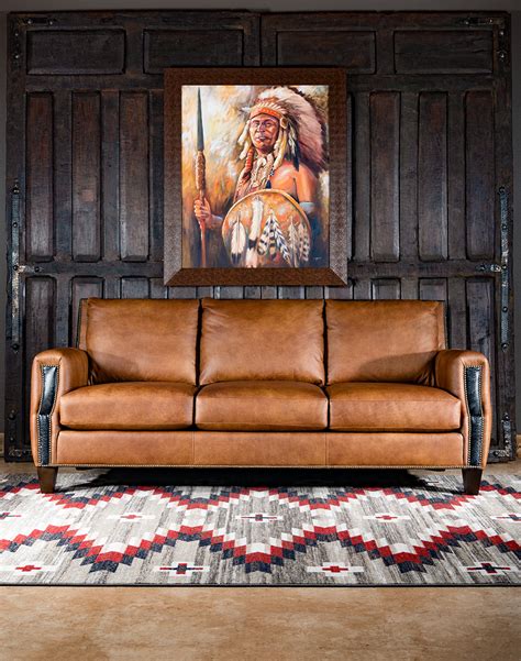 Gunnison Leather Sofa | Fine Western Furniture Store - Adobe Interiors