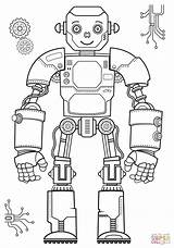 Robot coloring Page  Free Printable Coloring Pages sketch template