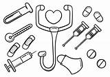 Doctor Tools Coloring Pages Sketch Page sketch template