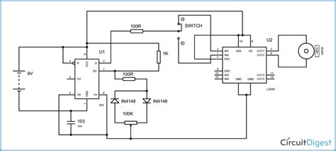 Simple DC Motor Speed Control Circuit Diagram using IC 555 Timer