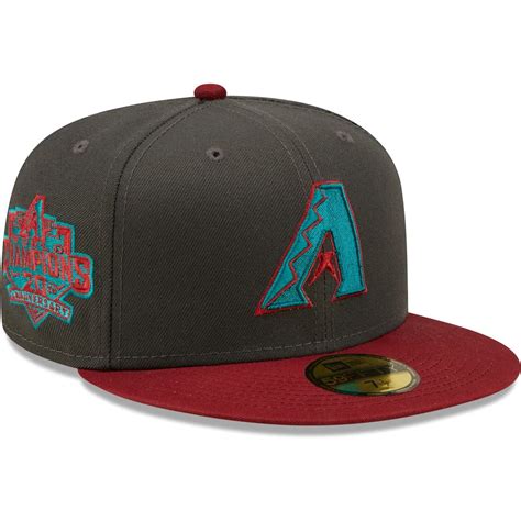 New Era Arizona Diamondbacks Graphite/Cardinal 2001 World Series 20th