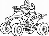 Coloriage  Homme Sur Un quad Coloriages à Imprimer Gratuits sketch template