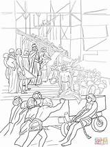 King Solomon Builds The Temple coloring Page  Free Printable Coloring sketch template