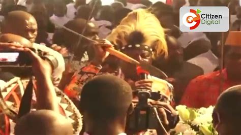 “Jowi, Jowi, Jowi,” Raila Odinga, donned in Luo traditional attire pays last respect to Prof ...