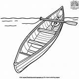 Canoe Coloring Pages sketch template