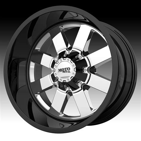 Moto Metal MO962 Chrome PVD Gloss Black Chrome Custom Wheels Rims ...