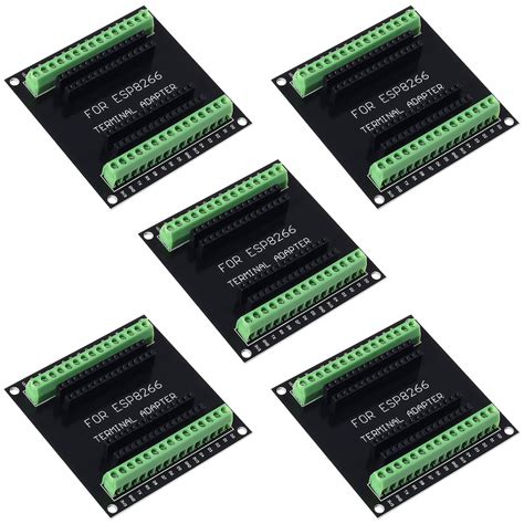 Buy 5Pcs ESP8266 Breakout Board GPIO 1 into 2 Terminal Screw Board ...