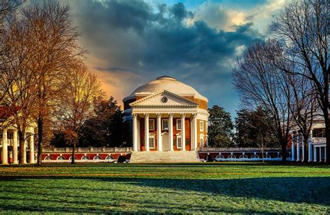 The University Of Virginia Rotunda At Sunset Photograph by Mountain Dreams - Pixels