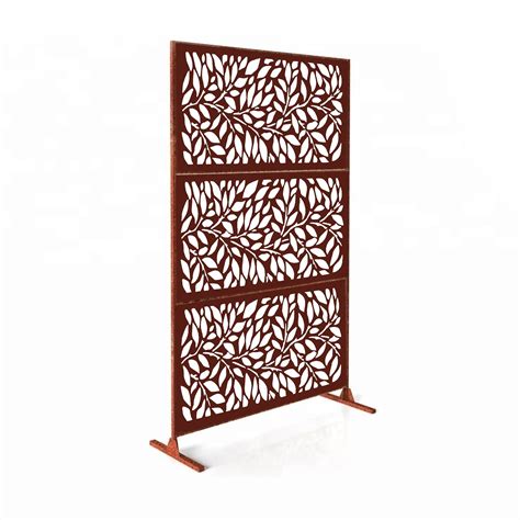 6' H x 4' W Laser Cut Metal Privacy Screen,Metal Privacy Screen Fence, Metal Wall Art, Outdoor ...