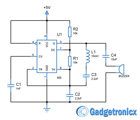 Metal detector circuit using IC 555 - Gadgetronicx