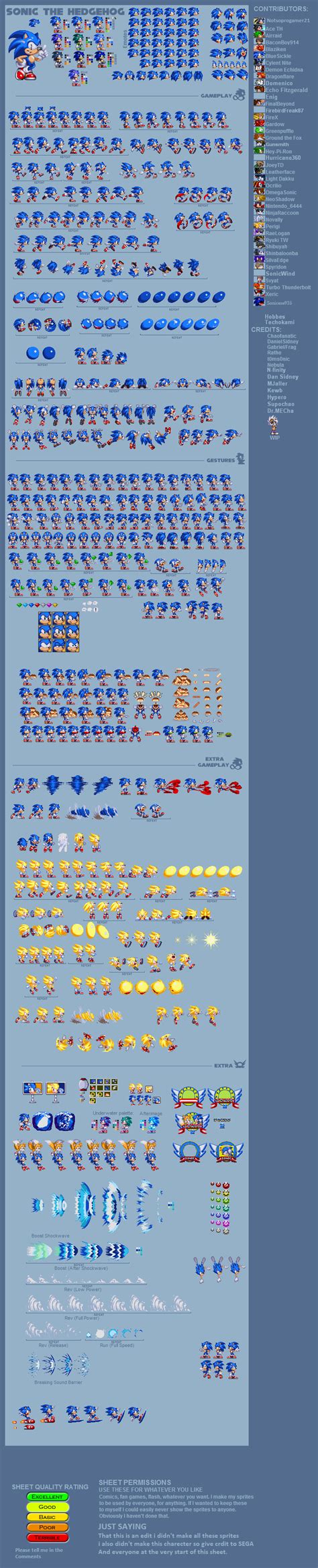 Modgen Modern Sonic Ultimate Sprite Sheet by notsoprogamer21 on DeviantArt